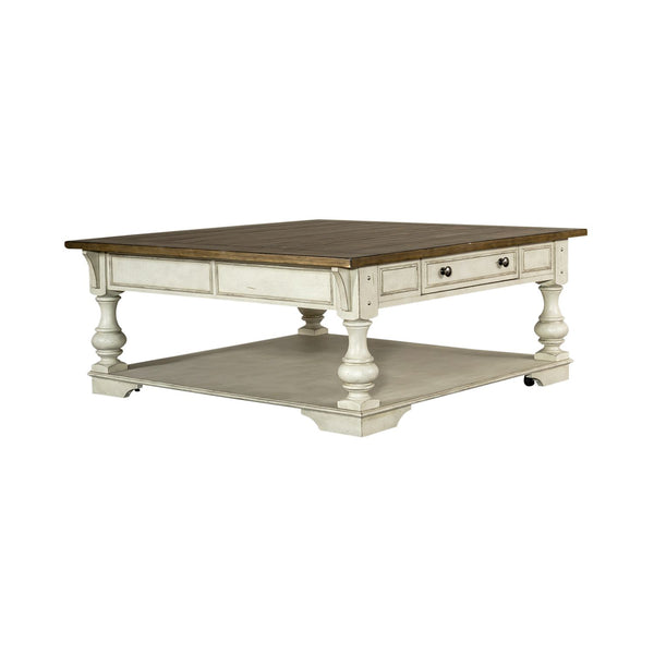 Morgan Creek Drawer Square Cocktail Table - 498-OT1012