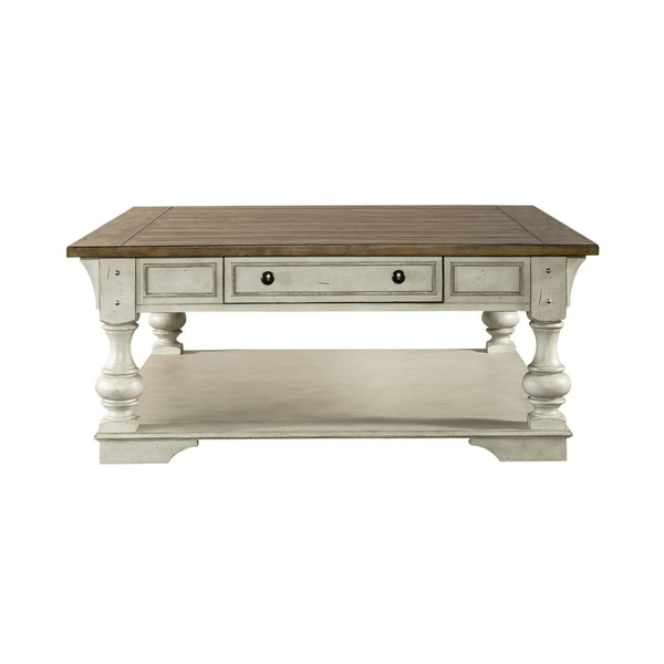 Morgan Creek Drawer Square Cocktail Table - 498-OT1012