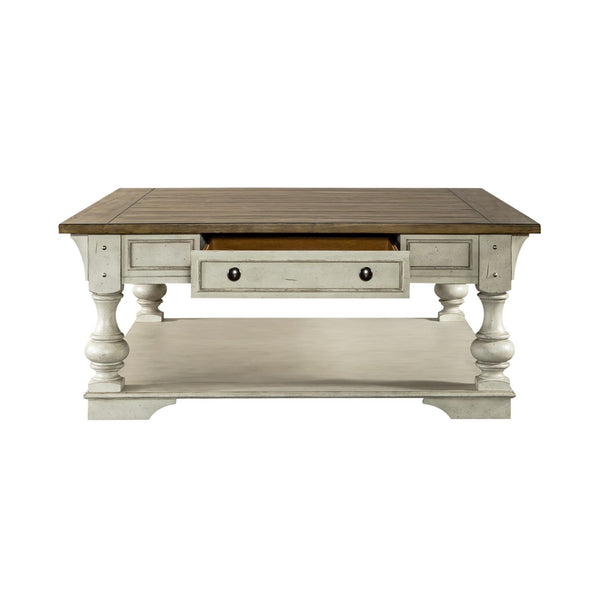 Morgan Creek Drawer Square Cocktail Table - 498-OT1012
