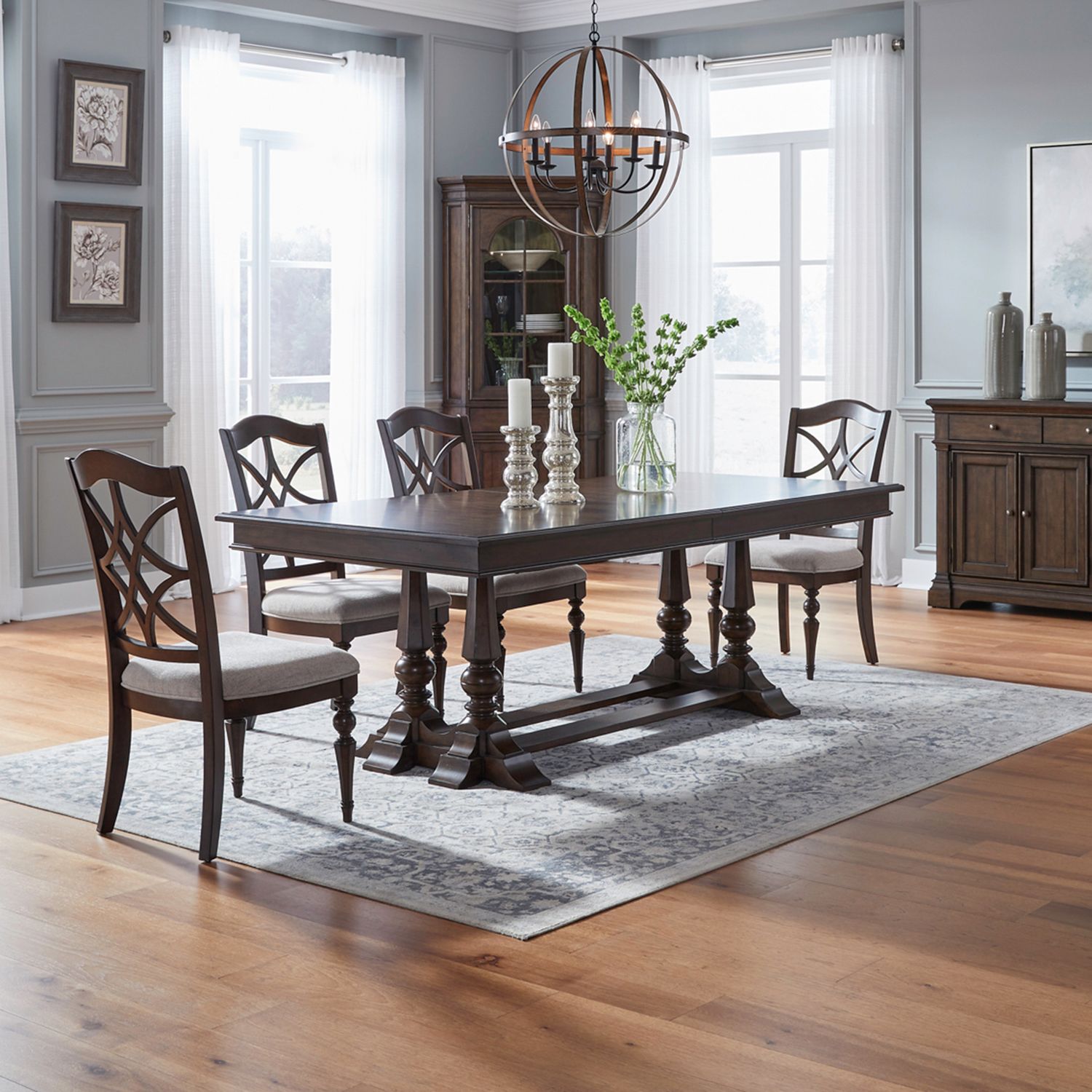 Arden Road 5 Piece Trestle Table Set