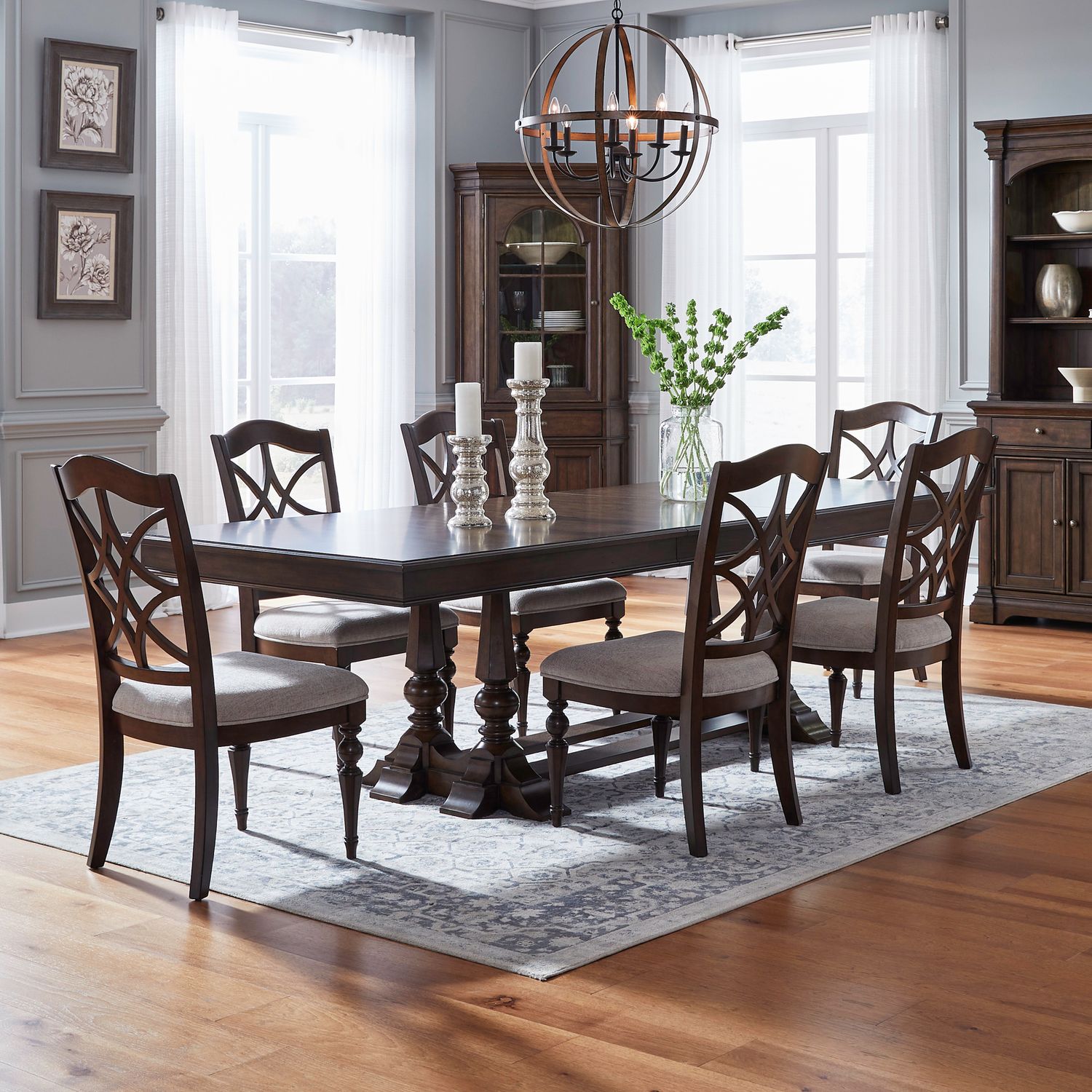 Arden Road 7 Piece Trestle Table Set