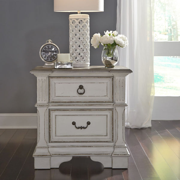 Abbey Park King California Sleigh Bed, Dresser & Mirror, Chest, Night Stand - 520-BR-CSLDMCN