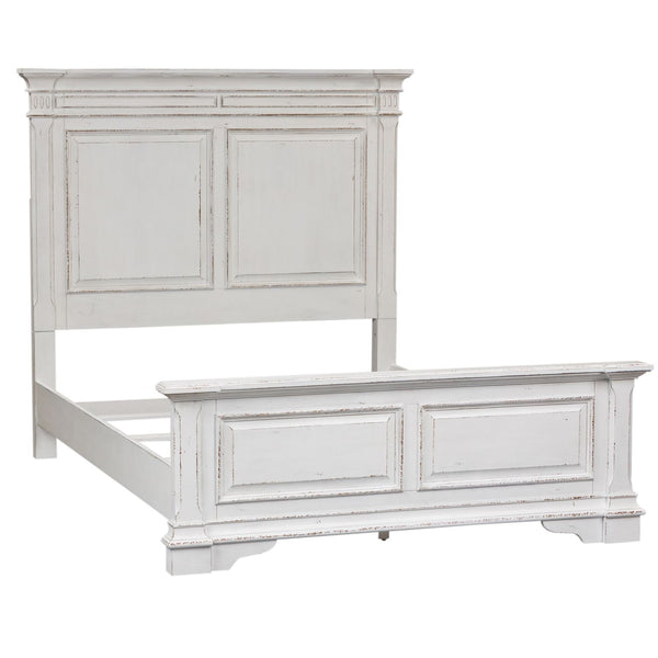 Abbey Park King Panel Bed, Dresser & Mirror, Night Stand - 520-BR-KPBDMN