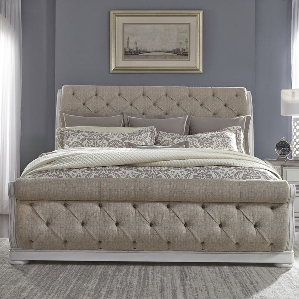 Abbey Park King Uph Sleigh Bed - 520-BR-KUSL