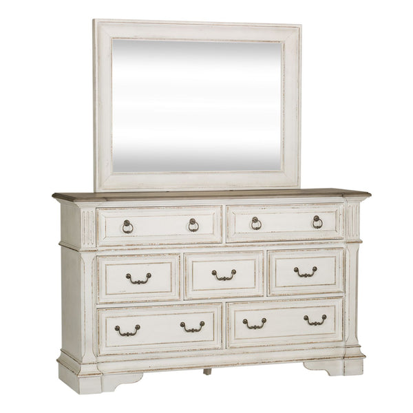 Abbey Park Queen Panel Bed, Dresser & Mirror, Chest - 520-BR-QPBDMC