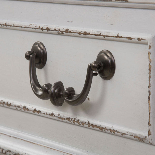 Abbey Park Queen Panel Bed, Dresser & Mirror, Chest, Night Stand - 520-BR-QPBDMCN