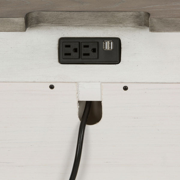 Abbey Park 2 Drawer Night Stand w/ Charging Station - 520-BR61