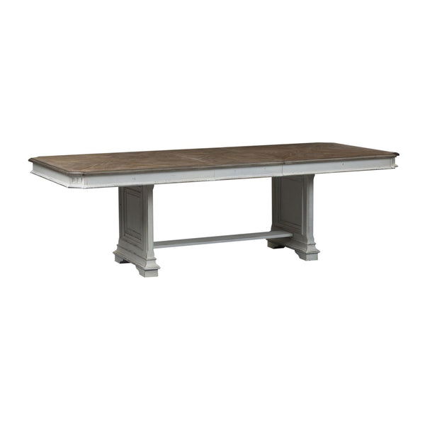 Abbey Park 5 Piece Trestle Table Set - 520-DR-5TRS