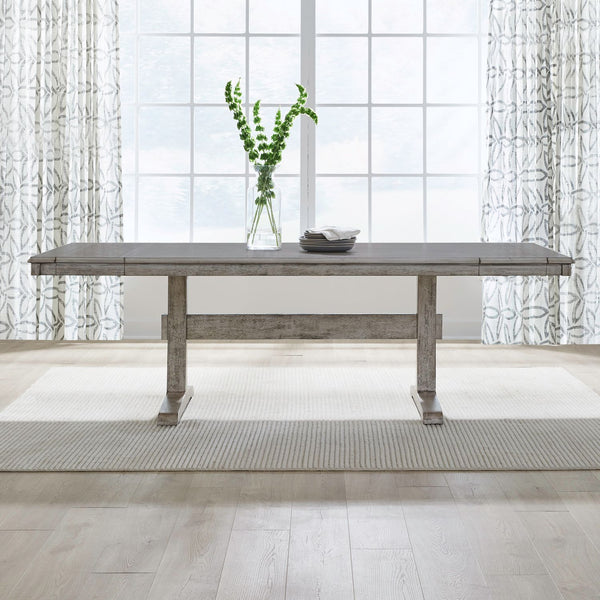 Hallendale Trestle Table Set - 528-CD-TRS