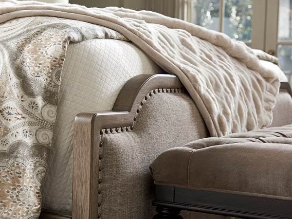 Stone Harbour Upholstered Bed 6/6 King