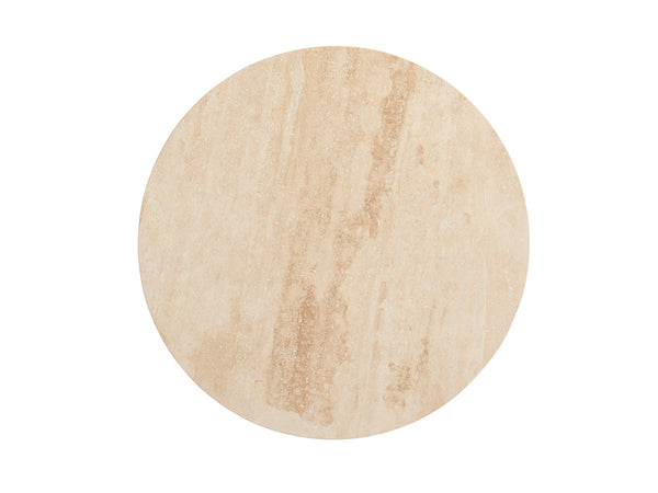 Marshall Stone Top Round End Table