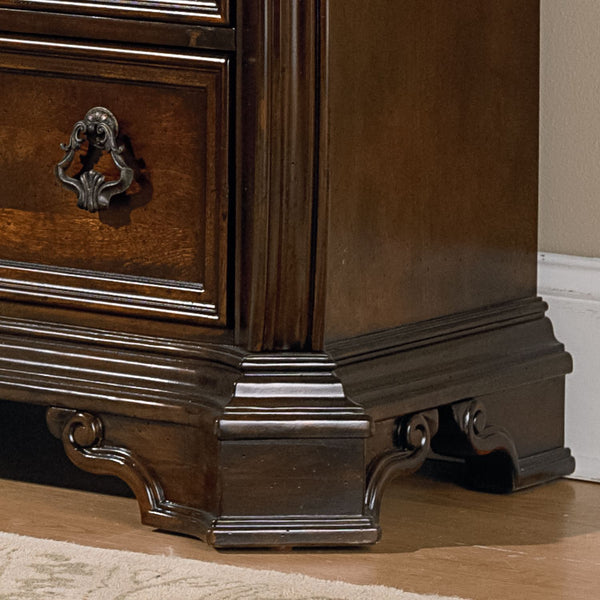 Arbor Place King Sleigh Bed, Dresser & Mirror, Night Stand - 575-BR-KSLDMN