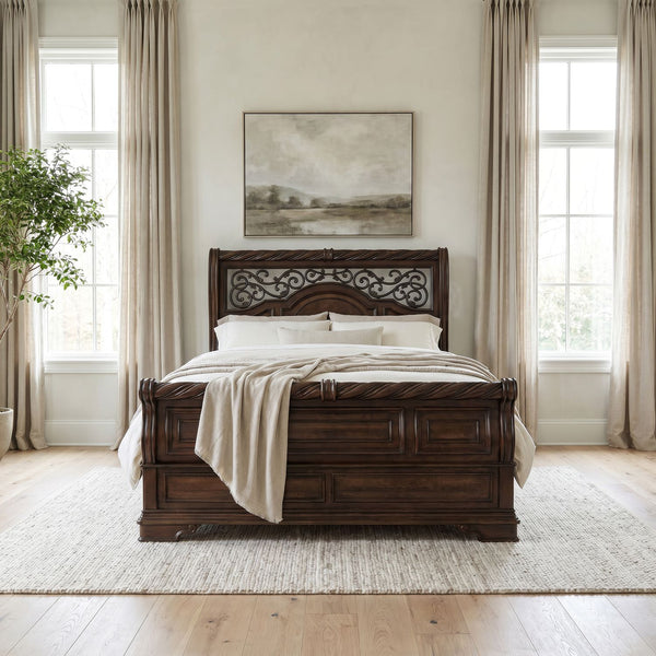 Arbor Place Queen Sleigh Bed - 575-BR-QSL