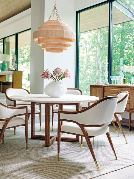 Woodard Marble Top Dining Table