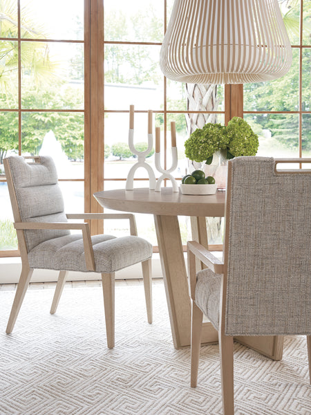 Aiden Channeled Upholstered Arm Chair