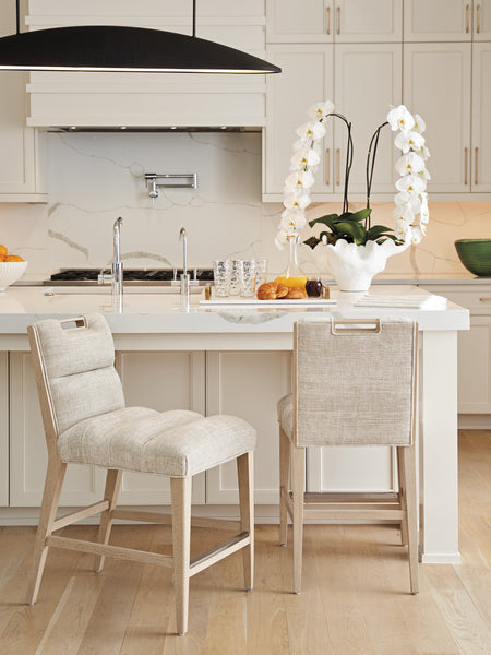 Greer Channeled Upholstered Counter Stool