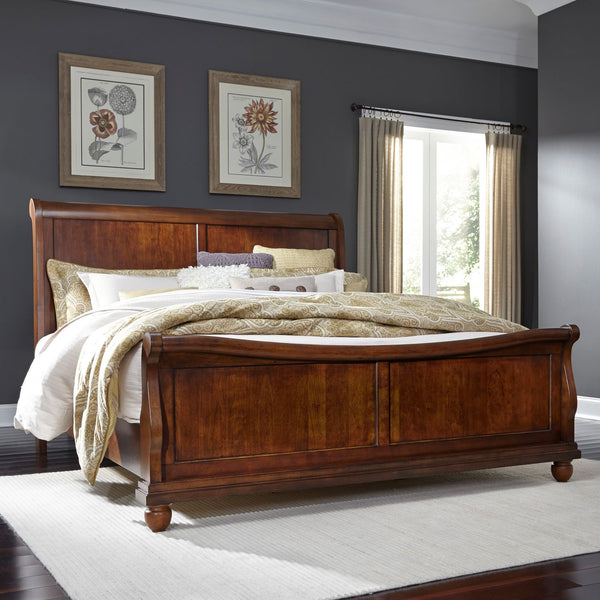 Rustic Traditions King California Sleigh Bed - 589-BR-KCS