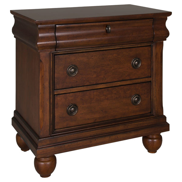 Rustic Traditions King Sleigh Bed, Dresser & Mirror, Chest, Night Stand - 589-BR-KSLDMCN
