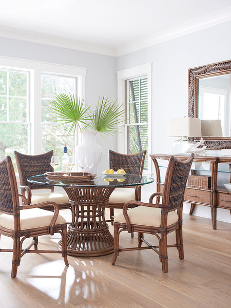Latitude Dining Table With 54 Inch Glass Top