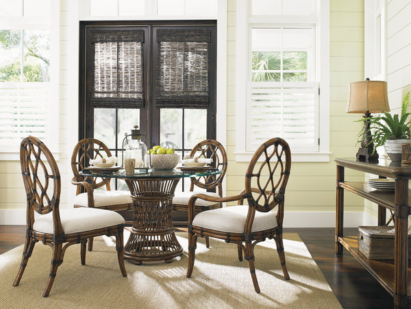 Cedar Key Oval Back Arm Chair