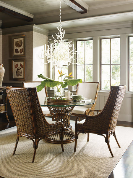 Latitude Dining Table With 54 Inch Glass Top