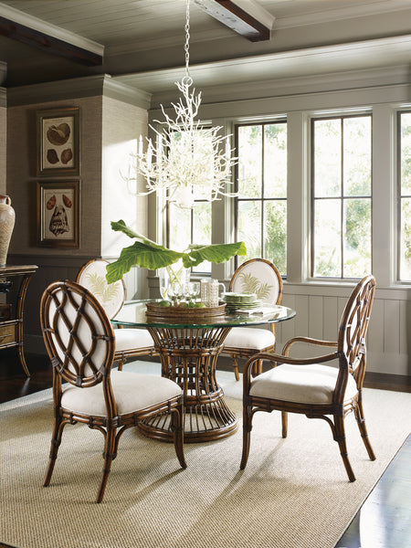 Latitude Dining Table With 54 Inch Glass Top