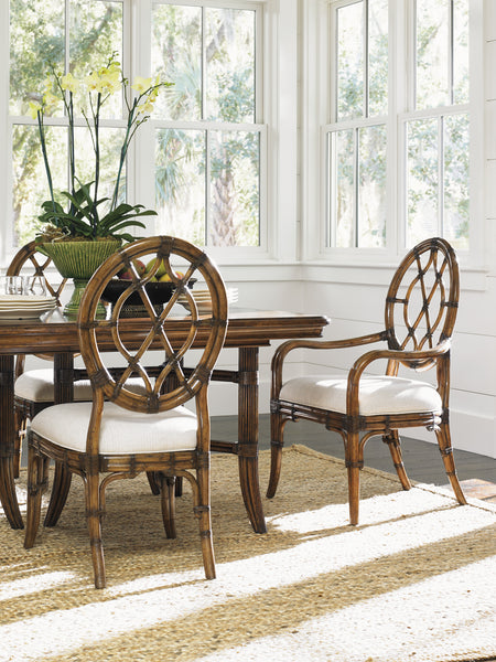 Cedar Key Oval Back Arm Chair