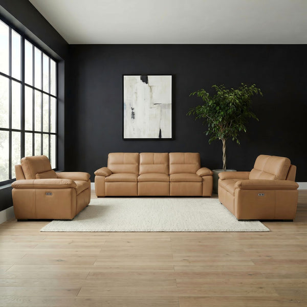 Angelo Sofa w/ Loveseat & Recliner - 6014BS-UPH-SOLOREC