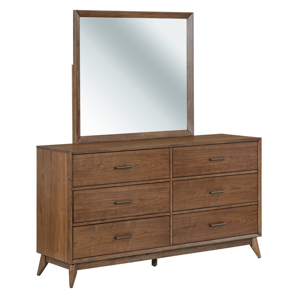 Century Modern Dresser & Mirror - 604-BR-DM