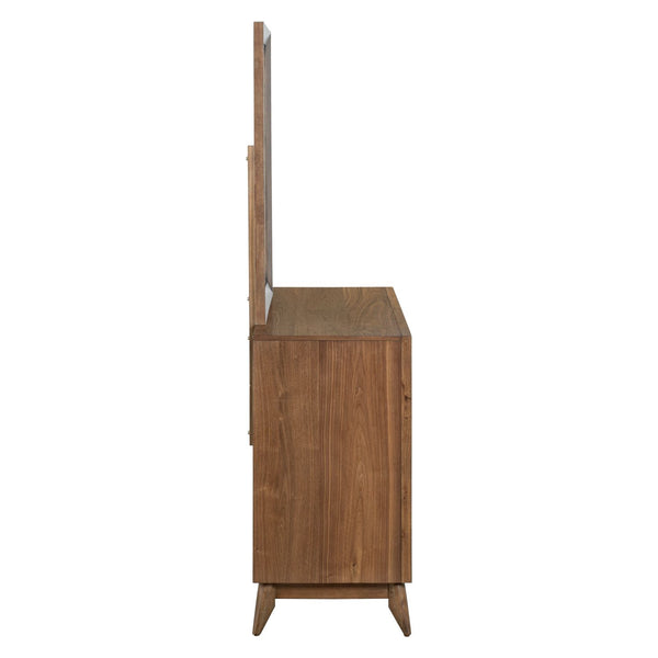 Century Modern Dresser & Mirror - 604-BR-DM