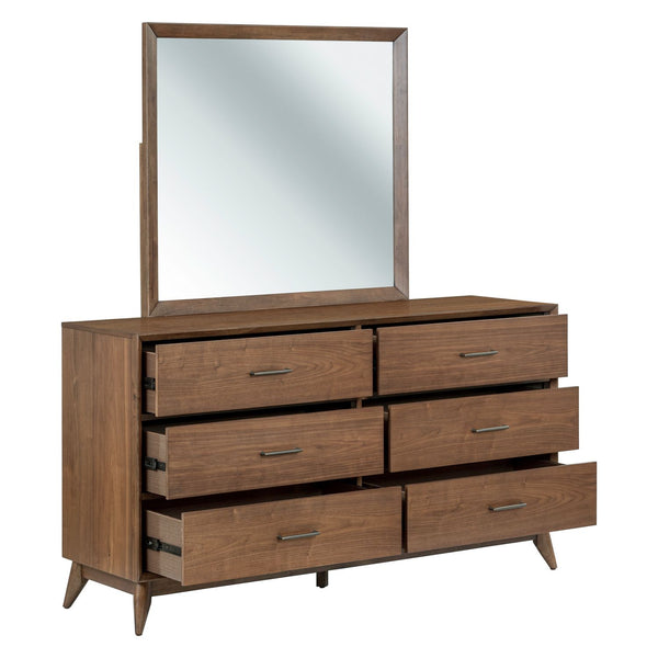 Century Modern Dresser & Mirror - 604-BR-DM