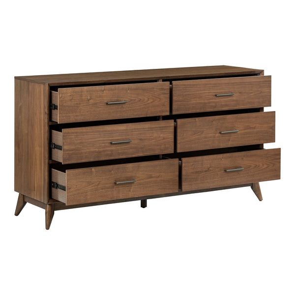 Century Modern 6 Drawer Dresser - 604-BR31