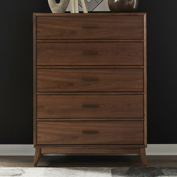 Century Modern 5 Drawer Chest - 604-BR41