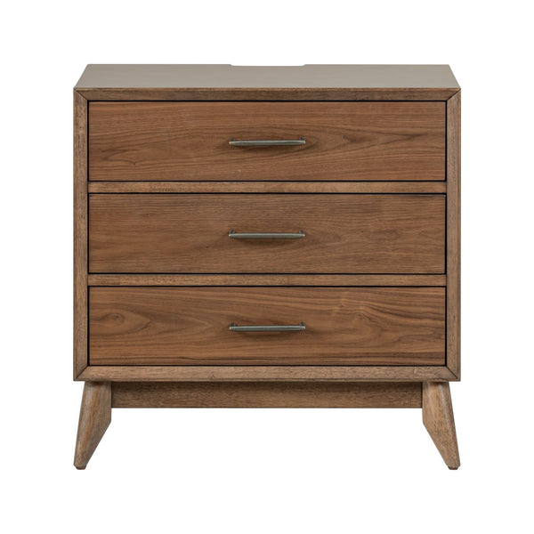 Century Modern Nightstand w/ Charging Station