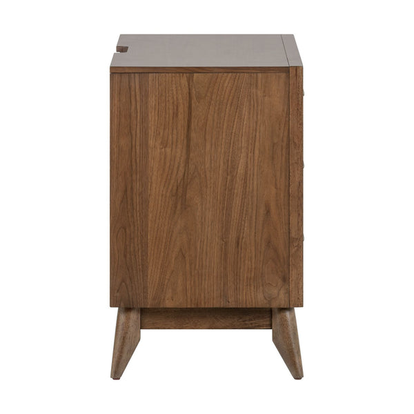 Century Modern Nightstand w/ Charging Station - 604-BR61
