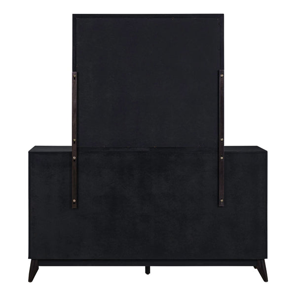 Century Modern Dresser & Mirror - 604B-BR-DM