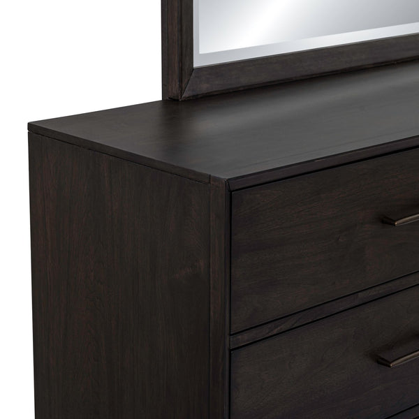 Century Modern Dresser & Mirror - 604B-BR-DM