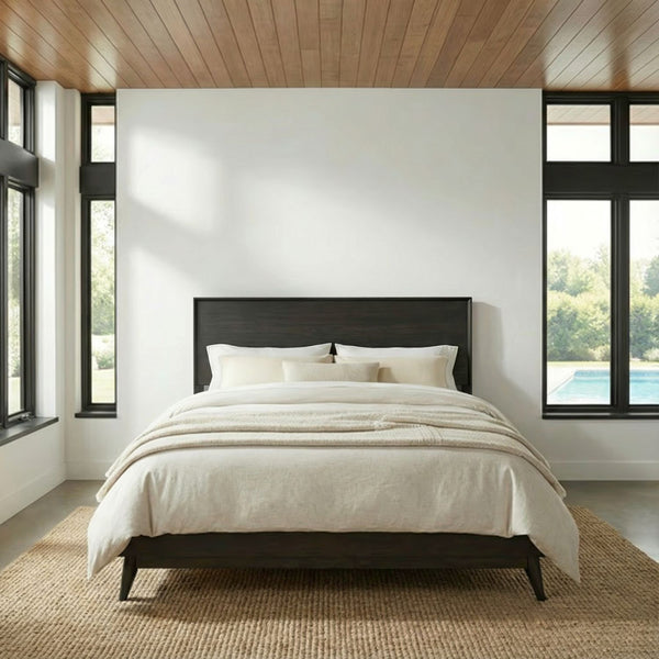 Century Modern King Platform Bed - 604B-BR-KPL