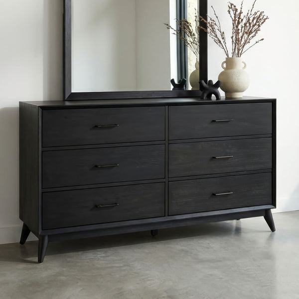 Century Modern 6 Drawer Dresser - 604B-BR31