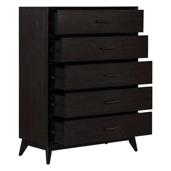 Century Modern 5 Drawer Chest - 604B-BR41