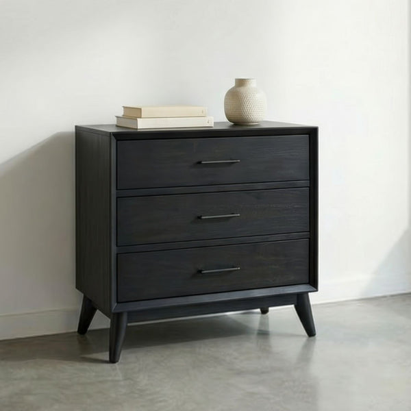 Century Modern Nightstand w/ Charging Station - 604B-BR61