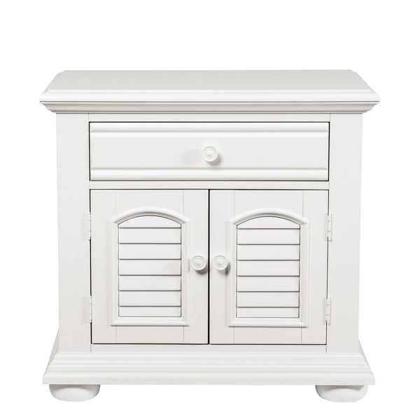Summer House I King Panel Bed, Dresser & Mirror, Night Stand - 607-BR-KPBDMN
