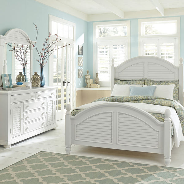 Summer House I King Poster Bed, Dresser & Mirror - 607-BR-KPSDM