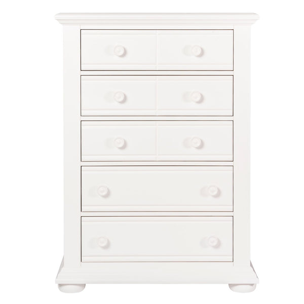 Summer House I King Poster Bed, Dresser & Mirror, Chest, Night Stand - 607-BR-KPSDMCN