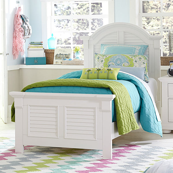 Summer House Twin Panel Bed - 607-YBR-TPB