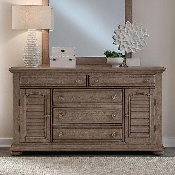Summer House 2 Door 5 Drawer Dresser - 607N-BR32