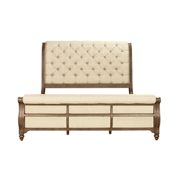 Americana Farmhouse King Sleigh Bed - 615-BR-KSL