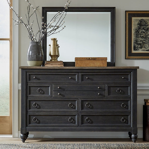 Americana Farmhouse Opt Dresser & Mirror - 615-BR-ODM