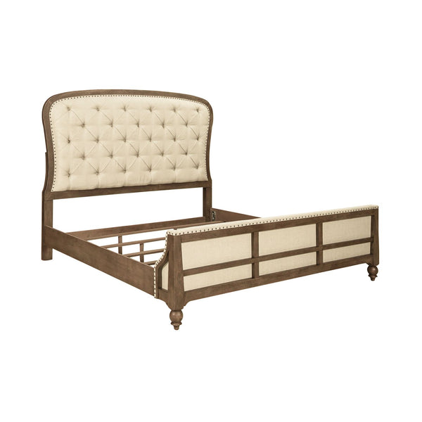 Americana Farmhouse Queen Shelter Bed - 615-BR-QSH