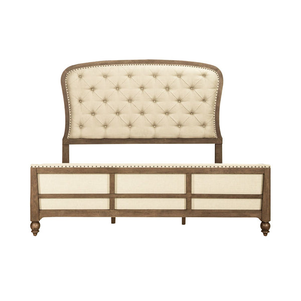 Americana Farmhouse Queen Shelter Bed - 615-BR-QSH